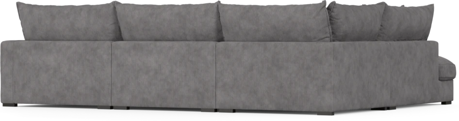 Rossi - 3-sits soffa med divan vänster - Grå