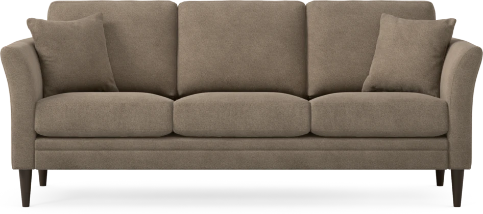 Eden - 3-sits soffa - Brun