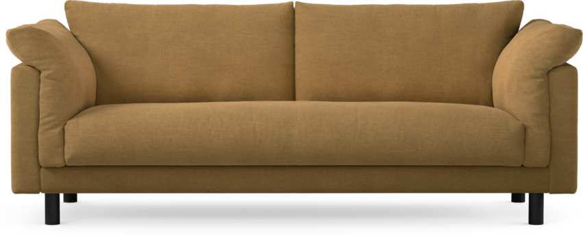 Cherrie - 3-sits soffa, hel dyna, fast klädsel - Gul