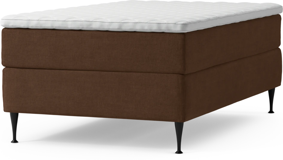 Delux Exclusive - Kontinentalsäng, enkelsäng 120 cm med bäddmadrass och sängben