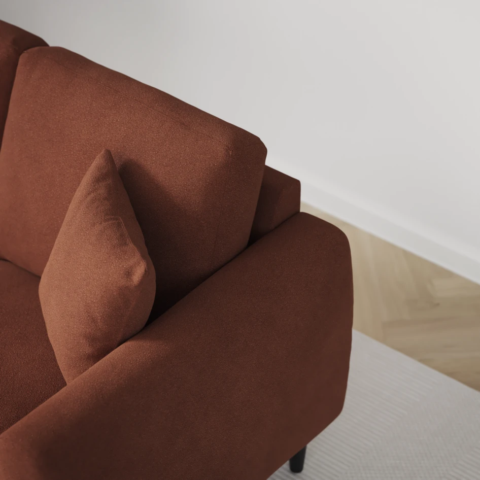 Eden - Hörnsoffa, 1+3-sits - Orange