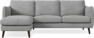 Madison Lux - 2-sits soffa med schäslong vänster - Vit