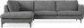 Madison - 3-sits soffa med divan vänster - Vit
