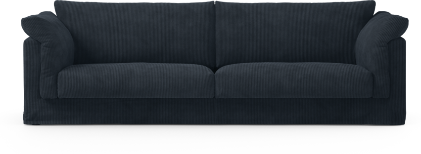 Cherrie - 4-sits soffa med kappa - Blå