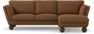Madison - 2-sits soffa med schäslong höger - Brun
