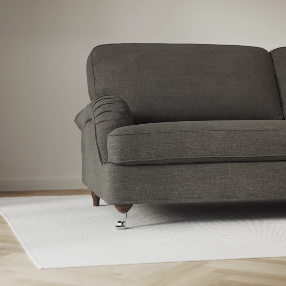 Oxford - 3-sits soffa svängd - Grå