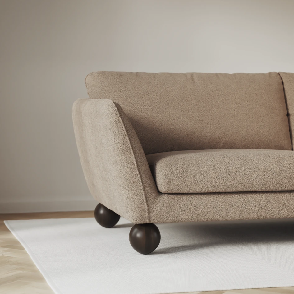 Madison Lux - Hörnsoffa med schäslong höger - Beige