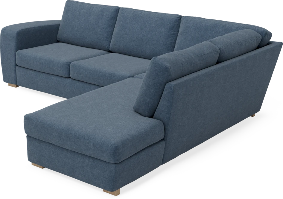 Friday - 2,5-sits soffa med divan höger - Blå