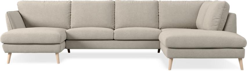 Madison Lux - 2-sits soffa med schäslong vänster och divan höger - Beige