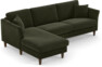 Eden - 2,5-sits soffa med schäslong - Grön