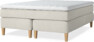 Delux Sense - Kontinentalsäng, dubbelsäng med bäddmadrass - Beige