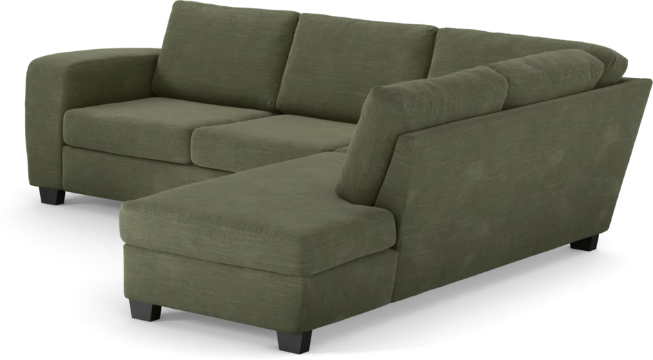 Friday - 2,5-sits soffa med divan höger - Grön