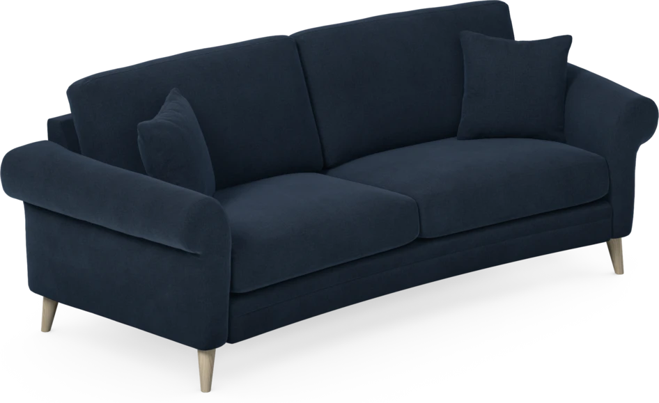 Eden - 2,5-sits soffa svängd - Blå