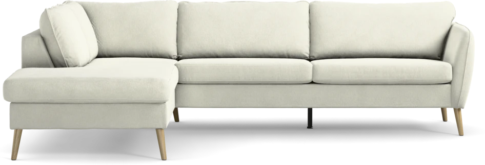 County - 2,5-sits soffa med divan vänster - Vit