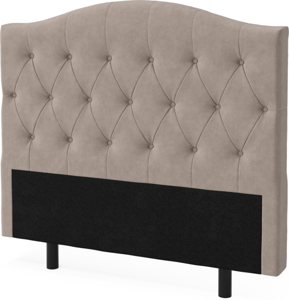 Queen - Sänggavel låg, 90-210 cm - Beige