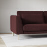Willow - 3-sits soffa med divan vänster, fast klädsel - Röd