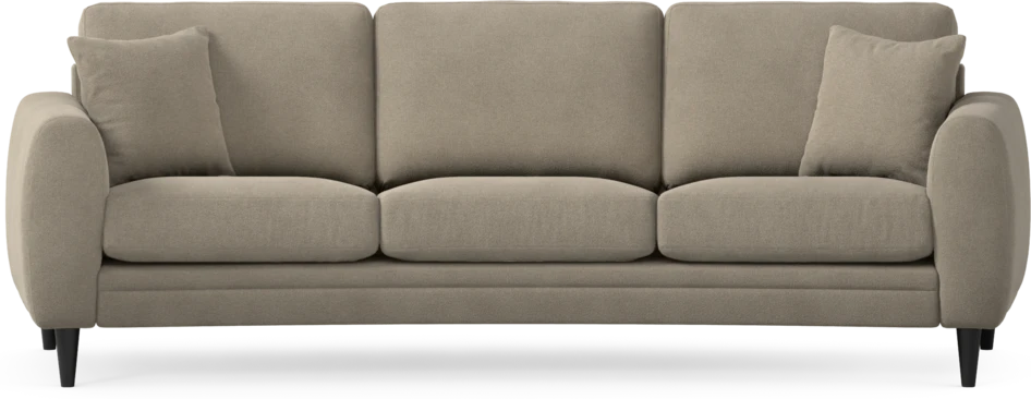 Eden - 3-sits soffa svängd - Beige