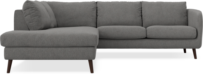 Madison - 2-sits soffa med divan vänster - Grå