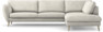 Madison Lux - 3-sits soffa med divan höger - Vit