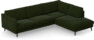 Madison Lux - 3-sits soffa med divan höger - Grön