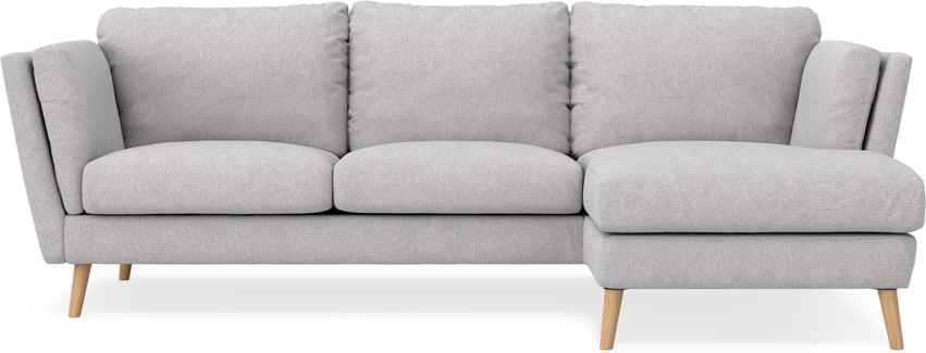 Madison Lux - 2-sits soffa med schäslong höger - Grå