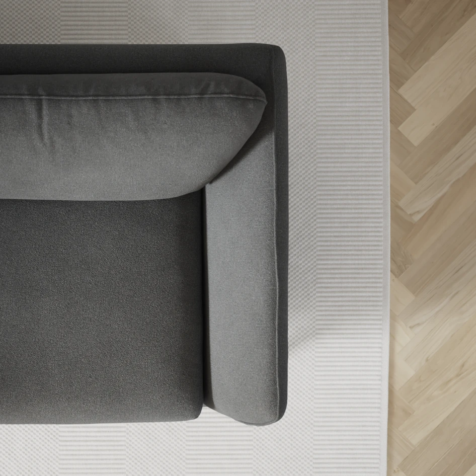 Madison Lux - 2-sits soffa med divan vänster och schäslong höger - Grå