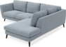 Madison - 2-sits soffa med divan höger - Blå
