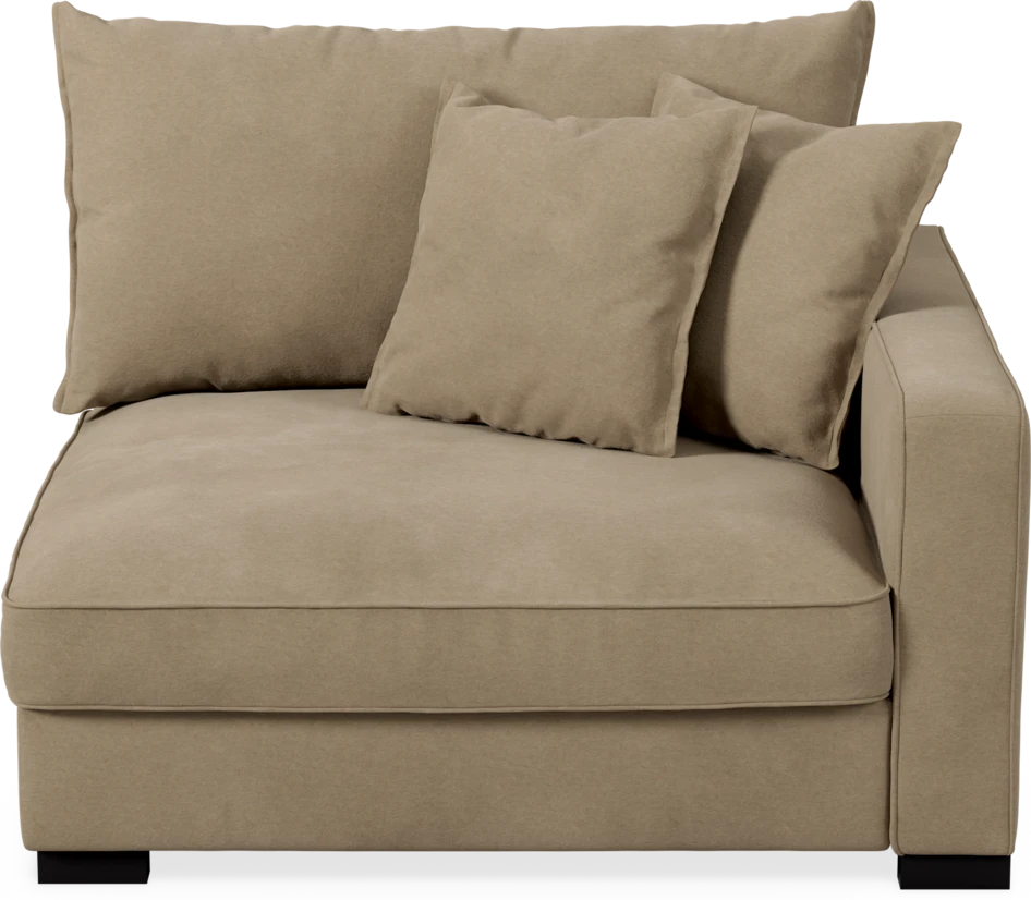 Rossi - 1,5-sits med armstöd höger - Beige