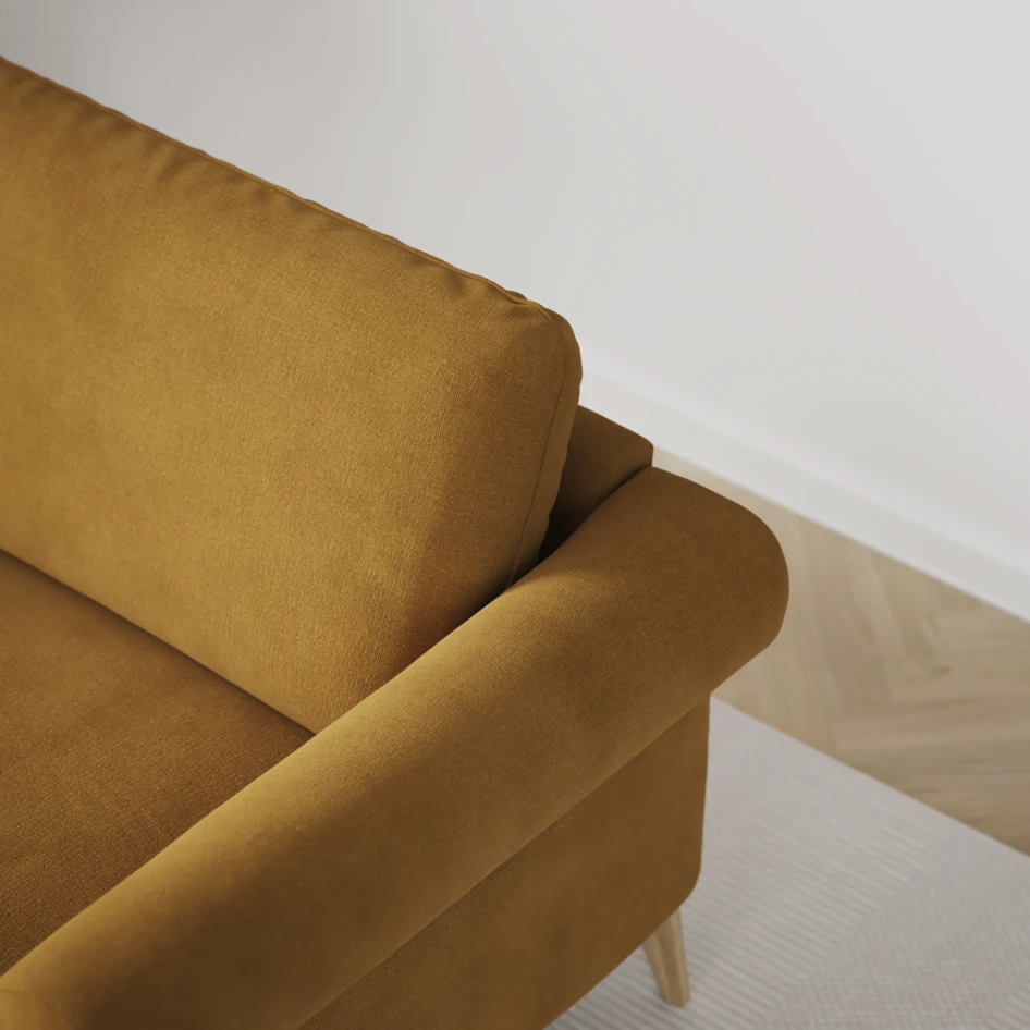 Bridge - 3-sits soffa - Gul