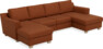 Friday - 2-sits soffa med två schäslonger - Orange