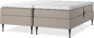 Delux Sense - Ställbar säng, dubbelsäng med bäddmadrass - Beige