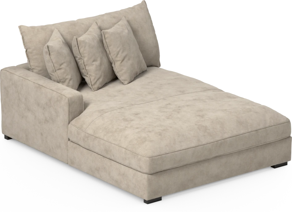 Rossi - Schäslong XL vänster - Beige