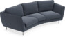Madison - 3-sits soffa svängd, 70 cm - Blå