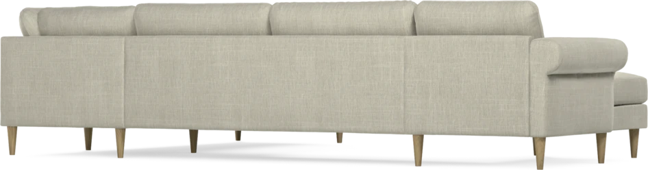 Bridge - Hörnsoffa, 3+2-sits med schäslong vänster - Beige