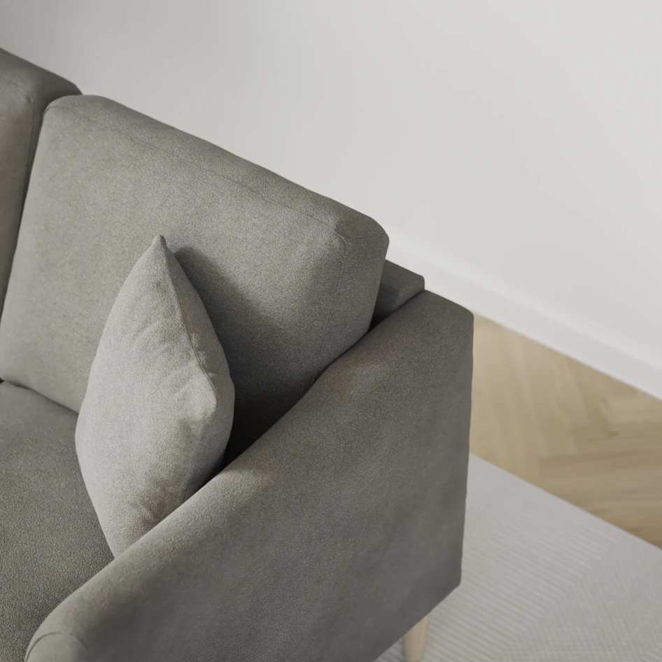 Eden - 2,5-sits soffa svängd - Grå
