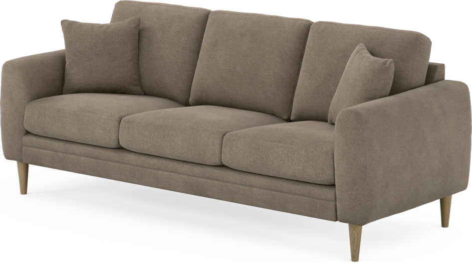 Eden - 3-sits soffa - Brun