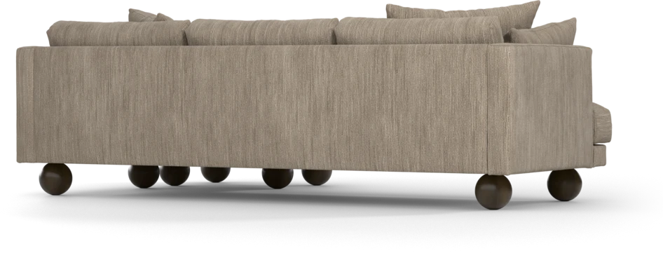 Harper - 4-sits med schäslong höger  - Beige