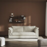 Cherrie - 2,5-sits soffa, hel dyna och kappa - Beige