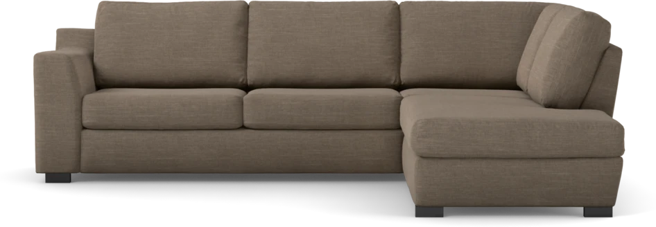 Friday - 2,5-sits soffa med divan höger - Brun