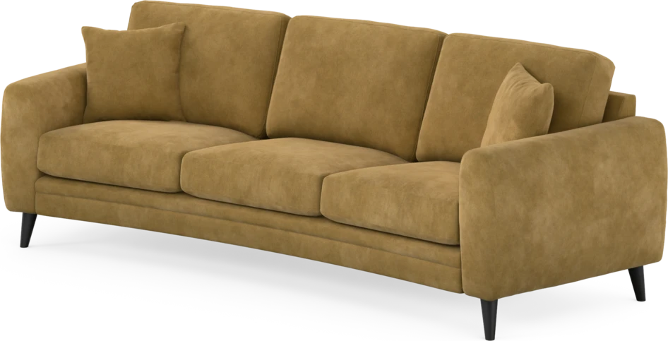 Eden - 3-sits soffa svängd - Gul