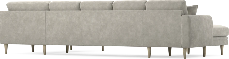 Eden - 3-sits soffa med schäslong vänster och divan höger - Grå