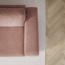 Friday - Hörnsoffa, 2+3-sits med schäslong höger - Rosa