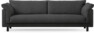Cherrie - 4-sits soffa, hel dyna, fast klädsel - Svart