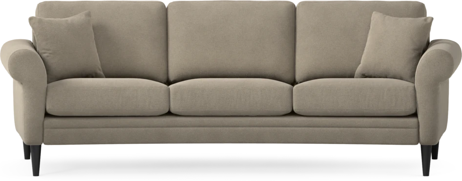 Eden - 3-sits soffa svängd - Beige