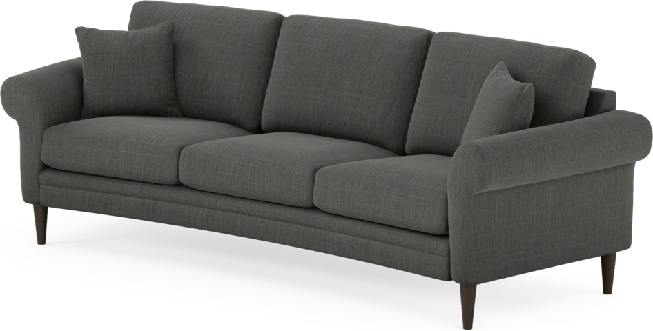 Eden - 3-sits soffa svängd - Grå