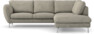 Madison Lux - 2-sits soffa med divan höger - Vit