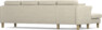 Eden - 3-sits soffa med schäslong - Beige