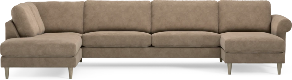 Bridge - 3-sits soffa med divan vänster och schäslong höger - Beige
