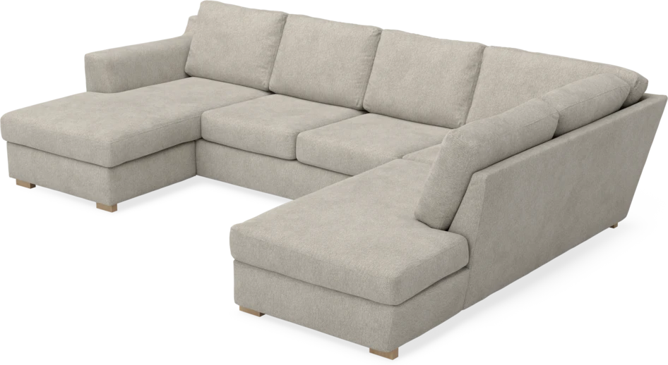 Friday - 3-sits soffa med schäslong vänster och divan höger - Beige