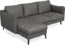Madison Lux - 2-sits soffa med schäslong vänster - Grå